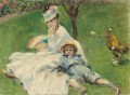 madame monet und ihr Sohn Jean Pierre Auguste Renoir